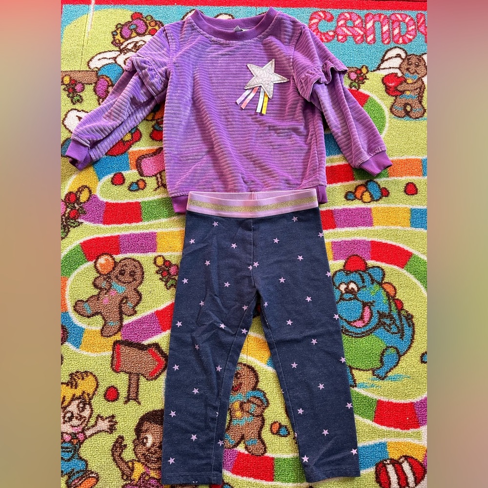 🐠2/$10🐠 Toddler girls 👧 matching set.